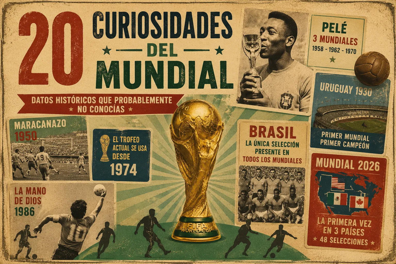 20 curiosidades históricas del Mundial que probablemente no conocías