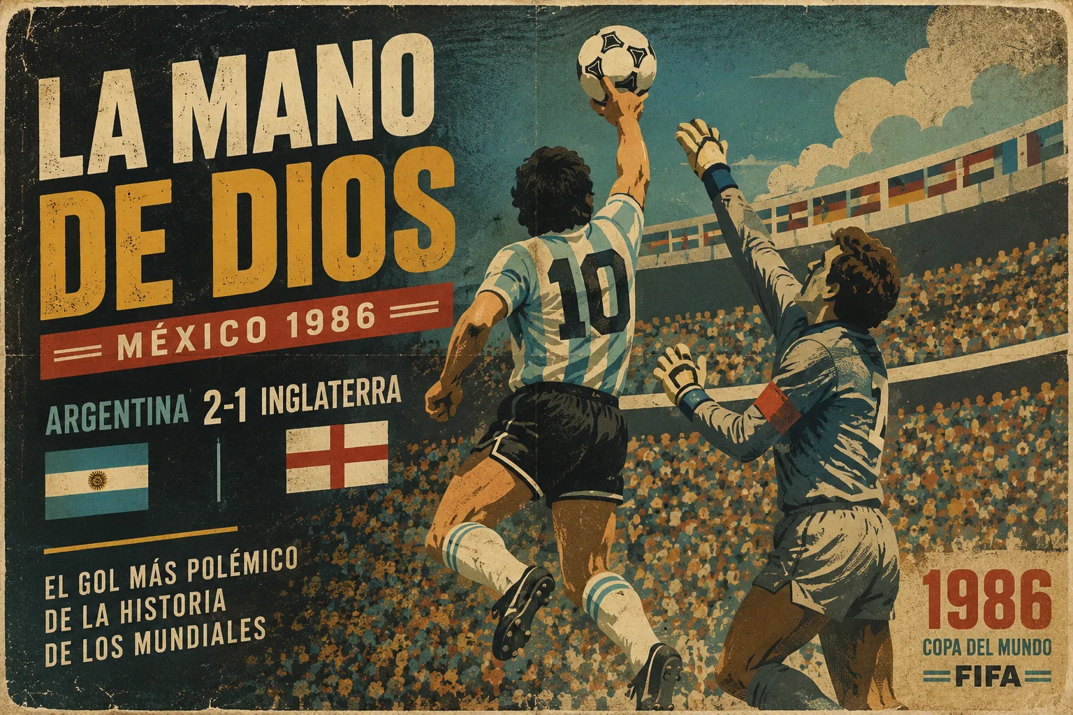 La Mano de Dios de Maradona en el Mundial 1986